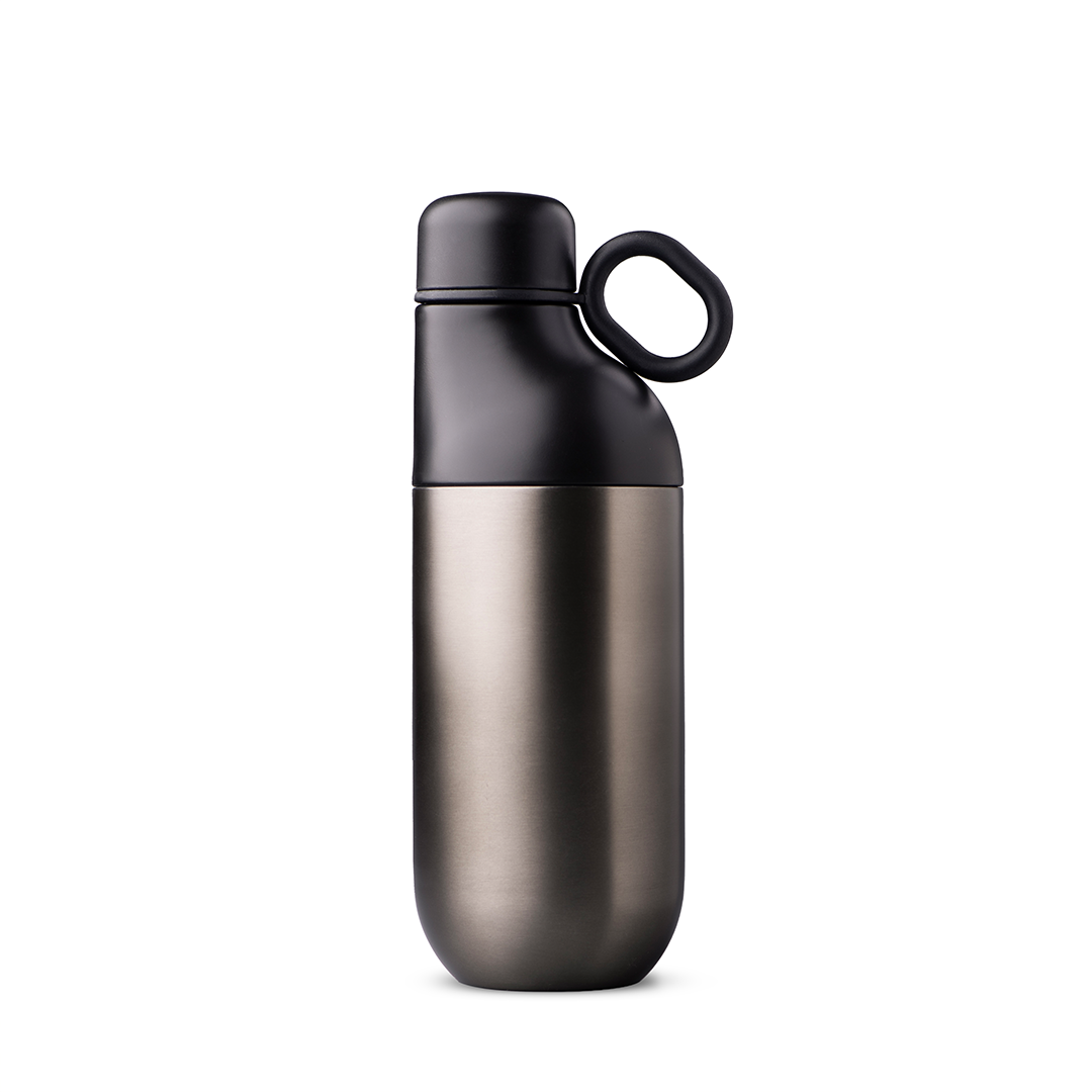HOOKIPA – Smart Sustainable 2-in-1 Hydration Set with 500ml Bottle & 330ml Tumbler, Recycled Stainless Steel - Image 3