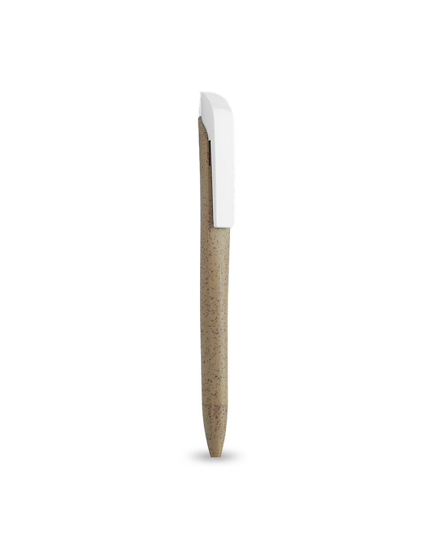 WHEATY PEN - Eco-Friendly Push Pen Made from Wheat Material with Blue Ink - Image 2