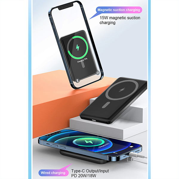 PORTIBANK: 5000mAh Ultra Slim MagSafe Power Bank - Fast Wireless Charging with Smart Protection - Image 6
