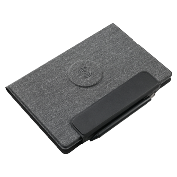 FLAPNOTE PEN Dark Grey - Notebook with 5W Magnetic Wireless Charger