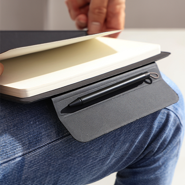 FLAPNOTE PEN Dark Grey - Notebook with 5W Magnetic Wireless Charger - Image 5