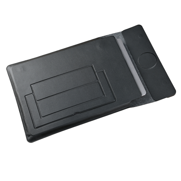 LAP-HOLD Dark Grey - Multifunctional Laptop Sleeve with 3-in-1 MagSafe Charger - Image 3
