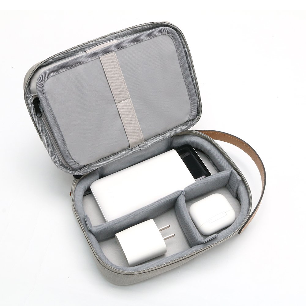 RPET TECH POUCH – Compact Water-Resistant Travel Organizer with Padded & Mesh Compartments for Gadgets and Cables - Image 13