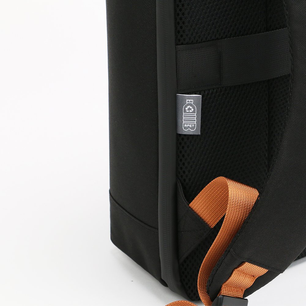 RPET BUSINESS PRO – Sleek Waterproof RPET Backpack with Padded 16” Laptop Compartment & Breathable Straps - Image 4