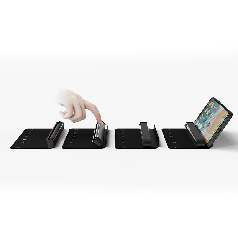 NOTECASE – A5 Recycled PU Notebook with 96 Sheets, Built-in Phone Stand & Ruler - Image 8