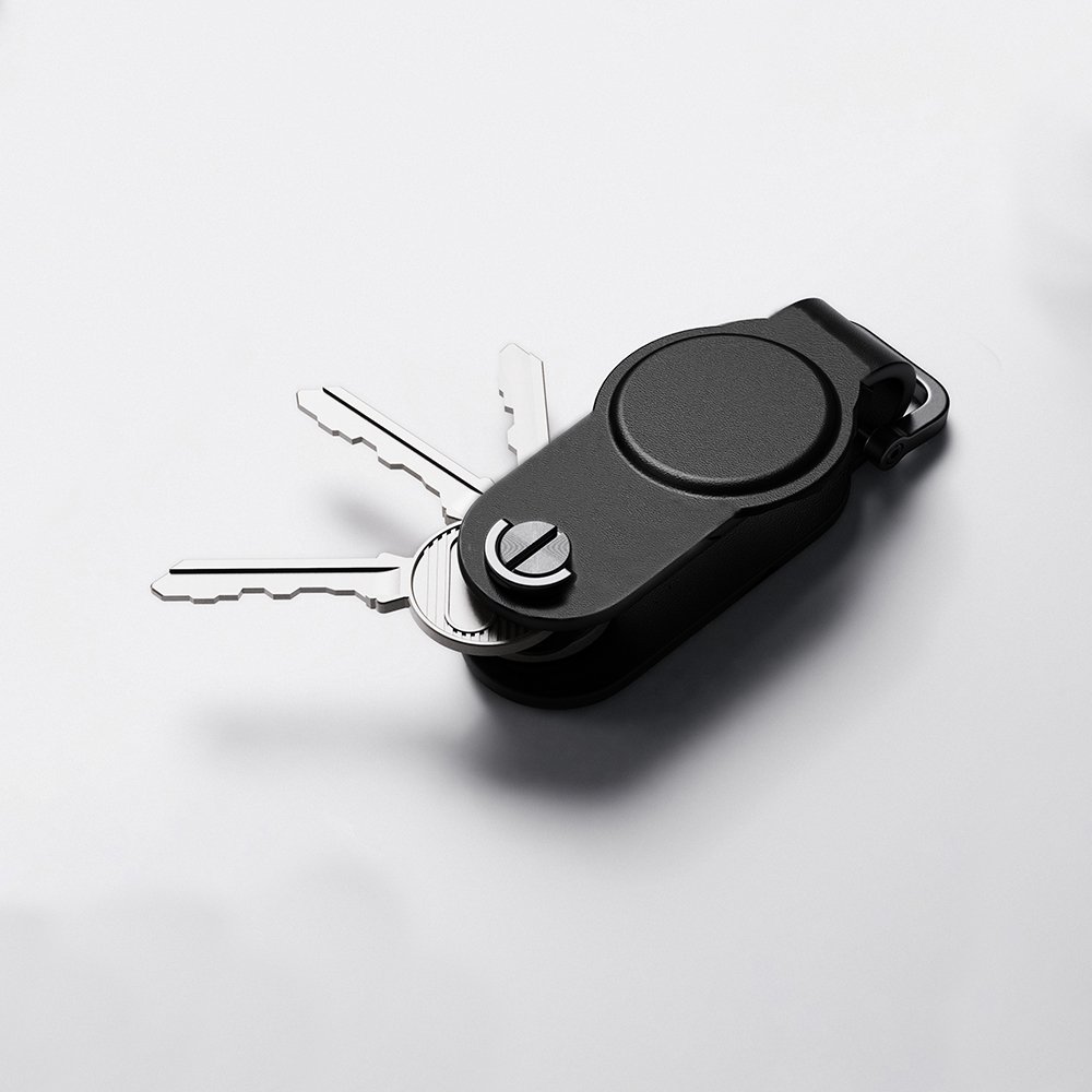 ROUNDFY KEY – Durable Recycled PU Key Organizer with Dual Findy Tracking for Apple FindMy & Google Hub - Image 3