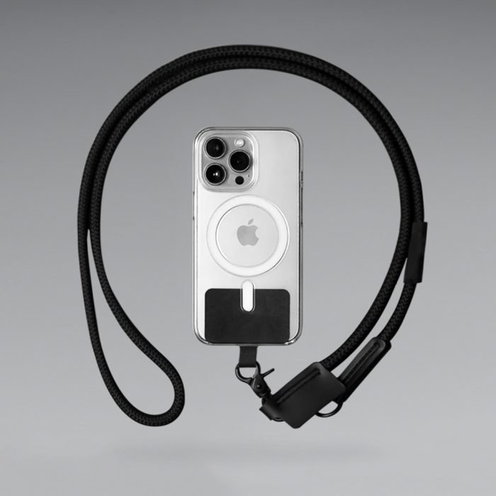 PHONE STRAP – Eco-Friendly Recycled Polyester Phone Holder with Insert Card and 120cm Lanyard