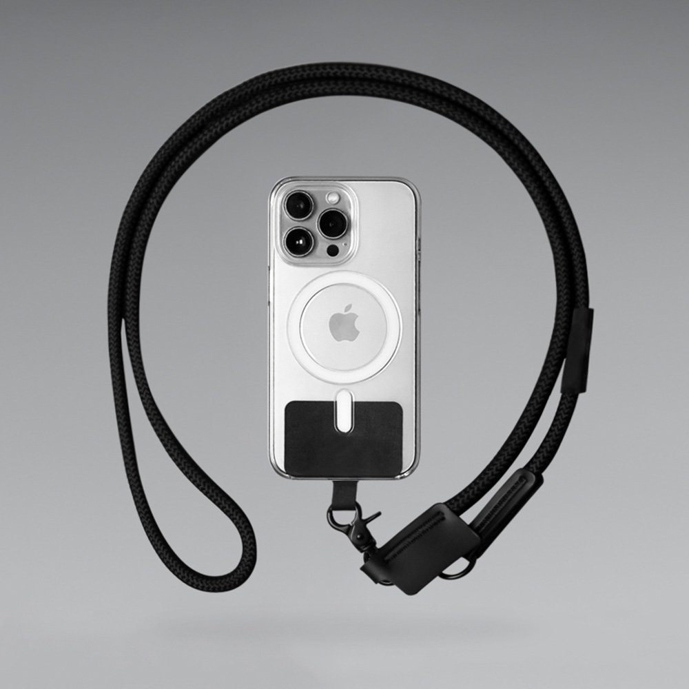 PHONE STRAP – Eco-Friendly Recycled Polyester Phone Holder with Insert Card and 120cm Lanyard