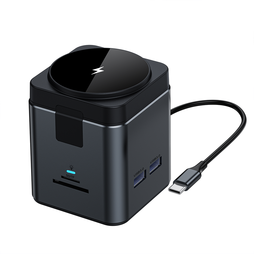 8n1 HUB – Gunmetal Multi-Port Charging Hub with Integrated MagSafe Wireless Charging & 100W Type-C Power - Image 8