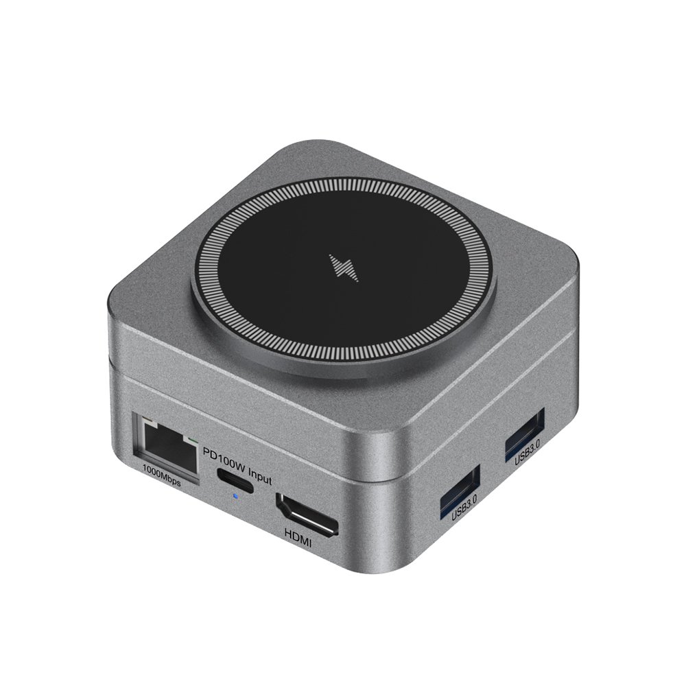 10n1 HUBMAX – Gunmetal 10-in-1 High-Capacity Charging Station with MagSafe Wireless & 100W Type-C Power - Image 7
