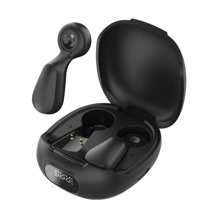 BUDSY – Compact TWS Bluetooth 5.4 Earbuds with 13mm Stereo Speakers, Touch Controls & Digital Battery Display