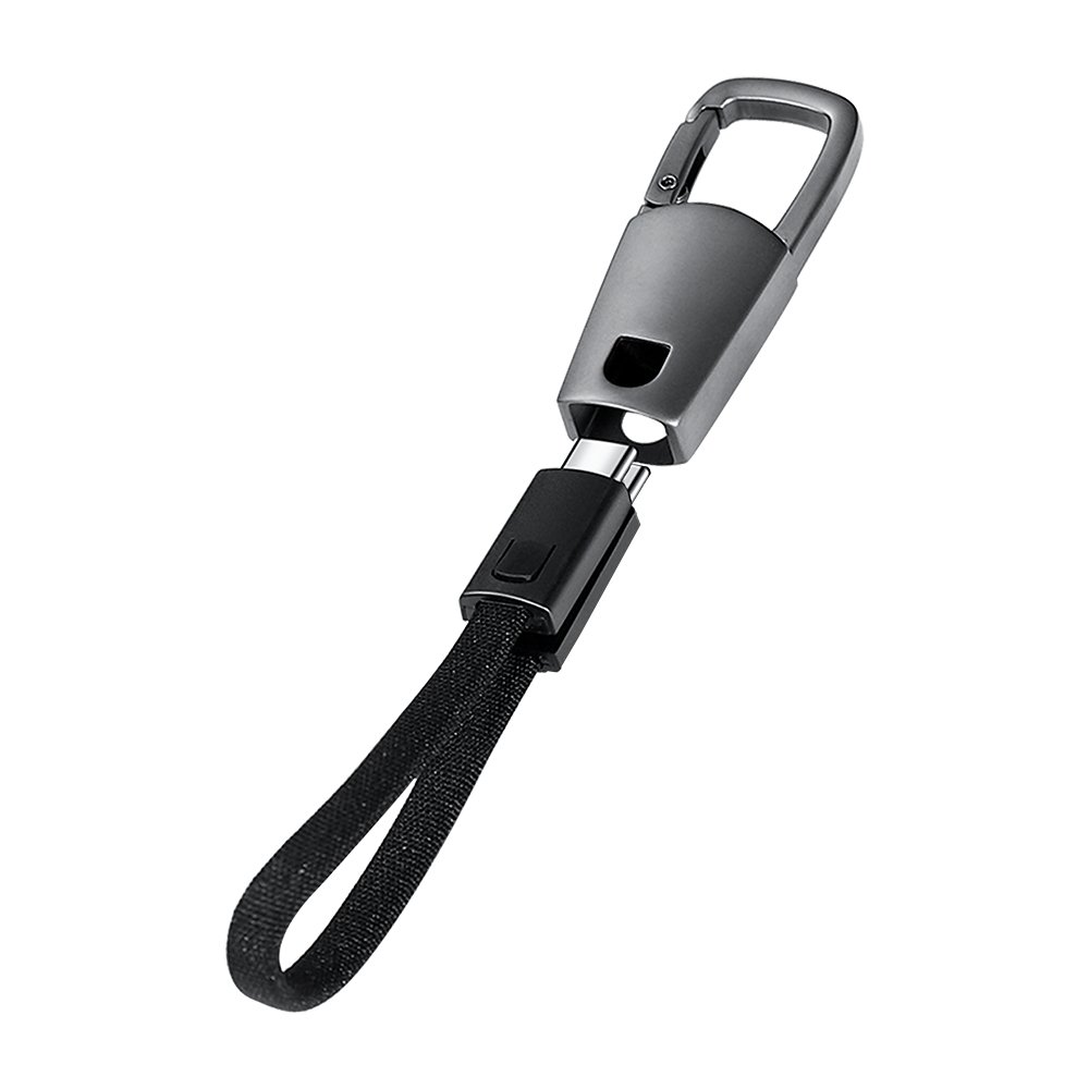 KEYHOLE – Compact Zinc Alloy USB-C to USB-C Cable with 60W Fast Charging, Data Transfer & Stylish Keychain Design