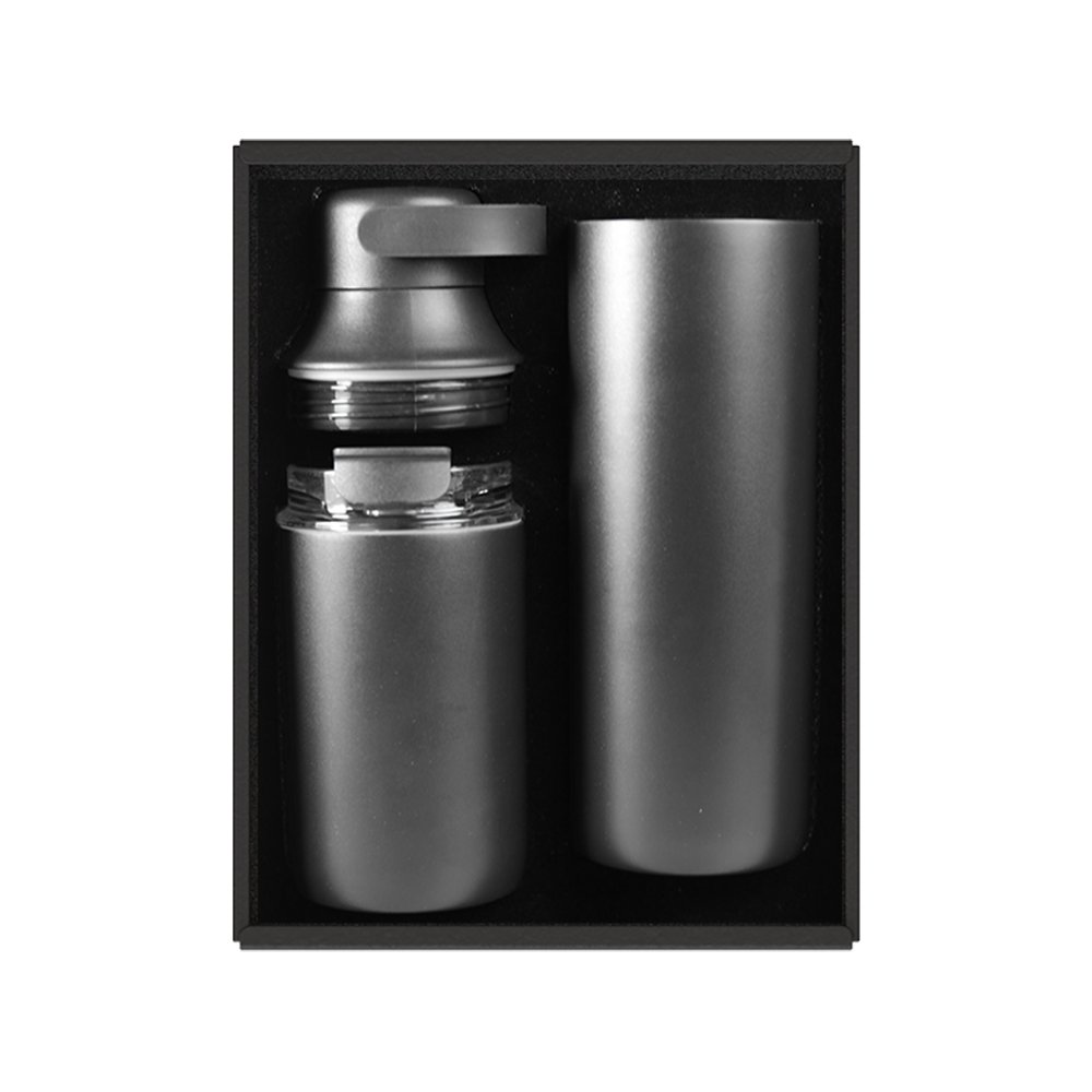 FLASKEE SET – Premium Powder-Coated Double-Wall Stainless Steel Cups (600ml & 300ml) with Interchangeable Lids & Adjustable Straw - Image 7