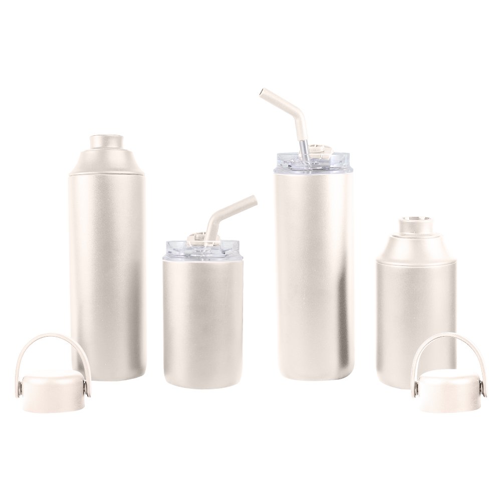 FLASKEE SET – Premium Powder-Coated Double-Wall Stainless Steel Cups (600ml & 300ml) with Interchangeable Lids & Adjustable Straw - Image 11