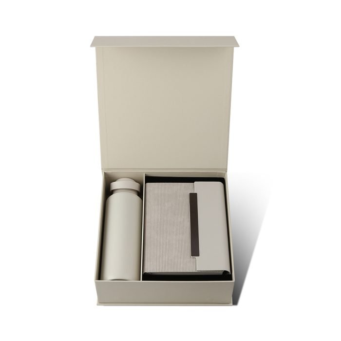 EMPLOYEE WELCOME SET – Premium 5-Piece Onboarding Gift Pack with 600ml Vacuum Bottle, PU Notebook & Metal Pen