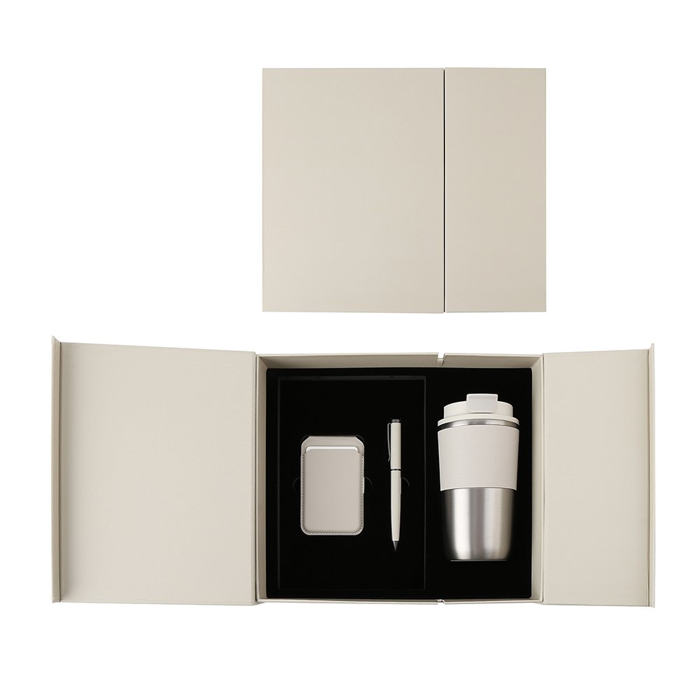 COZY SET – Elegant Gift Set with 420ml Stainless Steel Mug, PU Notebook & Metal Pen in Premium Leather Box - Image 4