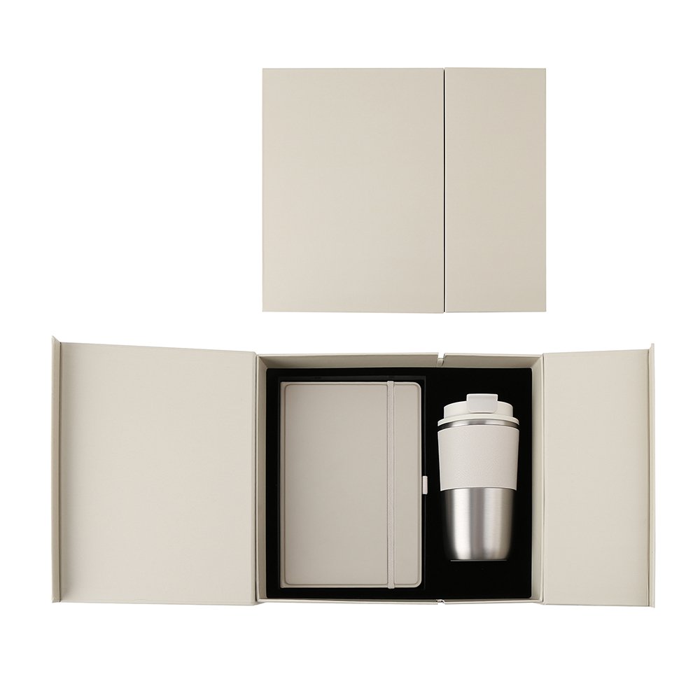 COZY SET – Elegant Gift Set with 420ml Stainless Steel Mug, PU Notebook & Metal Pen in Premium Leather Box - Image 5