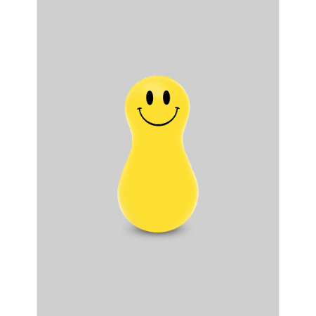 HAPPY STRESSBALL – Smiley Magnetic PU Tumbler & Paperweight with Stress Relief Design - Image 2