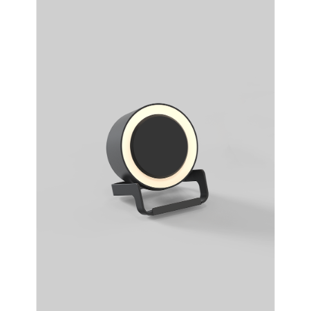 NIGHT LIGHT SPEAKER - Black Bluetooth Speaker with Wireless Charging and LED Display - Image 3
