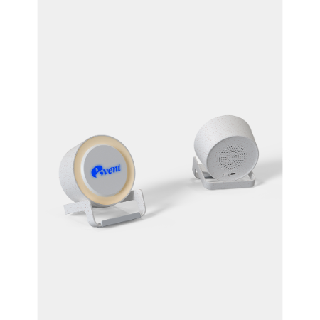 NIGHT LIGHT SPEAKER - Wheat - Eco-Friendly Bluetooth Speaker with Wireless Charging - Image 8