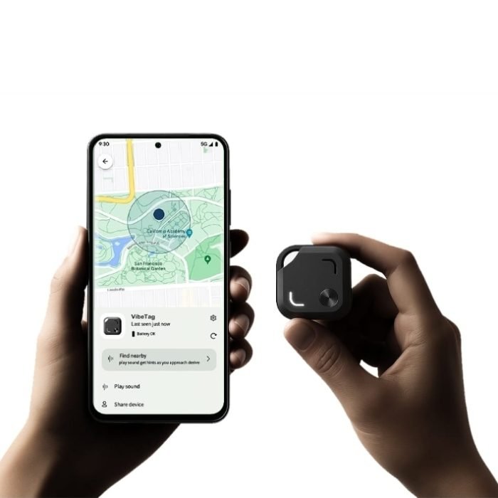 Vibe Tag – Smart Dual Tracking Key Finder (Apple Find My & Google)