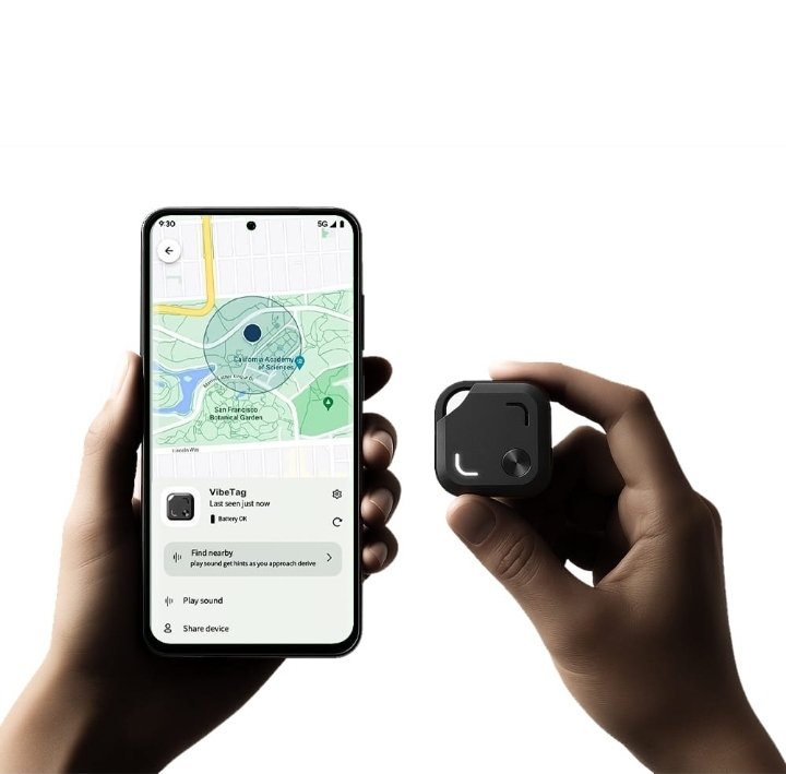 Vibe Tag – Smart Dual Tracking Key Finder (Apple Find My & Google)