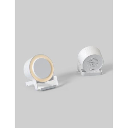 NIGHT LIGHT SPEAKER - Wheat - Eco-Friendly Bluetooth Speaker with Wireless Charging - Image 7