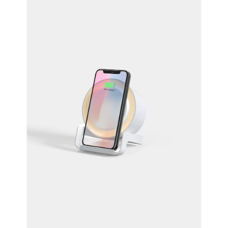 NIGHT LIGHT SPEAKER - Wheat - Eco-Friendly Bluetooth Speaker with Wireless Charging - Image 2