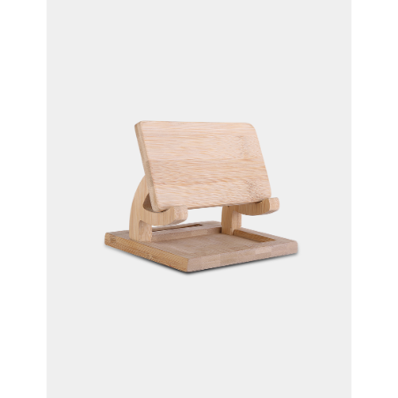 WIRELESS LOUNGE - Bamboo Desktop Organizer with Wireless Charger - Image 3