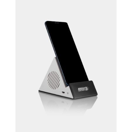WIRELESS SPEAKER - 3W Bluetooth Speaker with 10W Wireless Charger and Light-Up Logo - Image 5