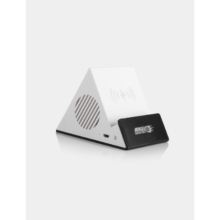 WIRELESS SPEAKER - 3W Bluetooth Speaker with 10W Wireless Charger and Light-Up Logo - Image 8