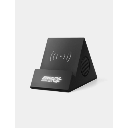 WIRELESS SPEAKER - 3W Bluetooth Speaker with 10W Wireless Charger and Light-Up Logo - Image 3