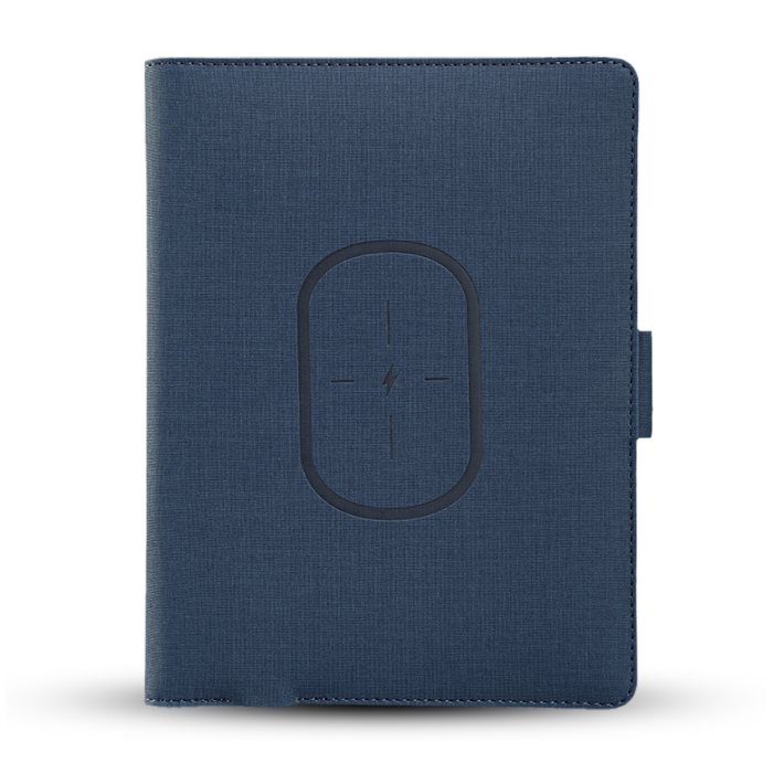 A5 SIZE NOTEBOOK - Wireless Charging Organizer with 5000mAh Power Bank