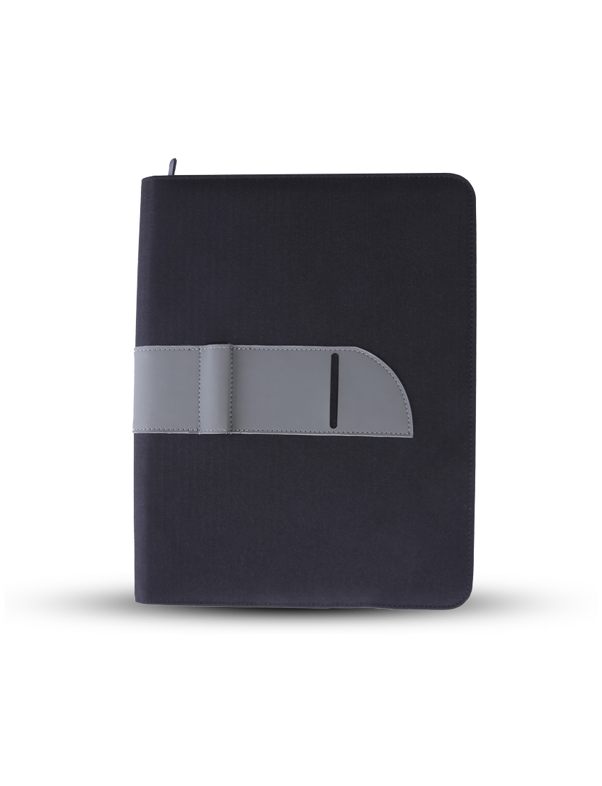 BUSINESS FOLDER - A4 Linen Folder with Pen Loop, Card Holder, and Accessory Pockets - Image 8