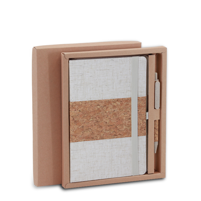 CORKNOTE SET - Sustainable A5 Notebook, Cork Ballpen
