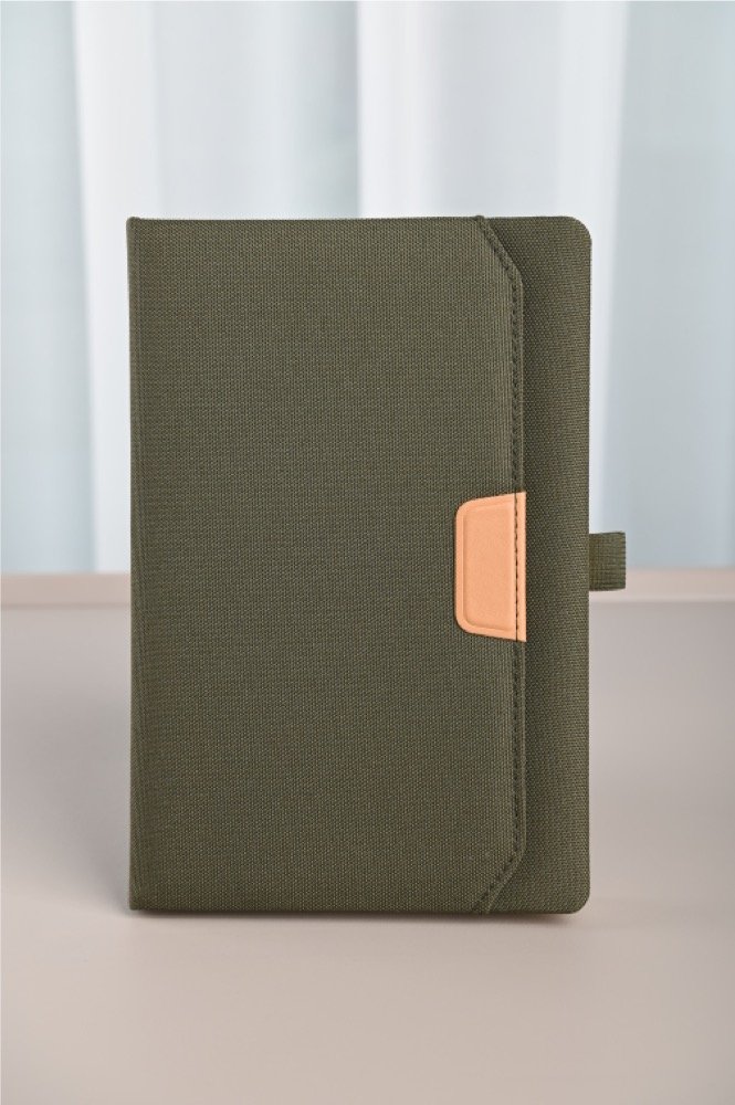 RPET NOTE - Eco-Friendly A5 Notebook with 96 Sheets, Pocket, and Pen Holder - Image 6