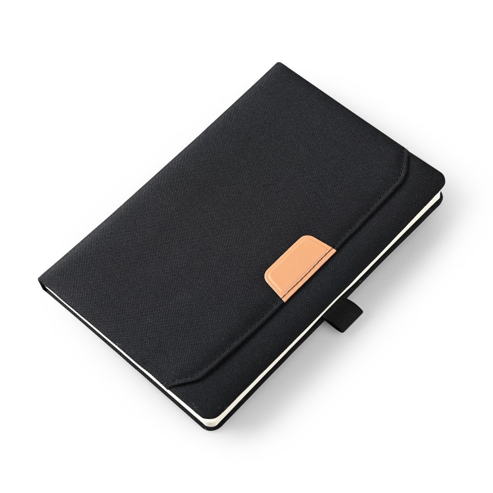 RPET NOTE - Eco-Friendly A5 Notebook with 96 Sheets, Pocket, and Pen Holder - Image 4