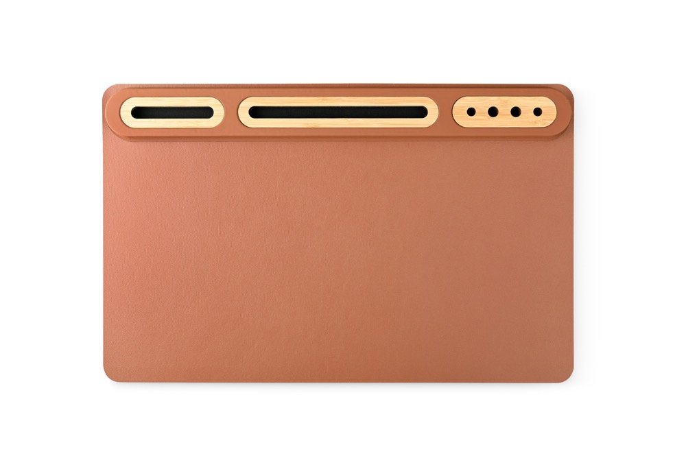 SOFTIDESK ORGANIZER - Eco-Friendly Desk Mat with Bamboo Holders for Ultimate Organization - Image 5