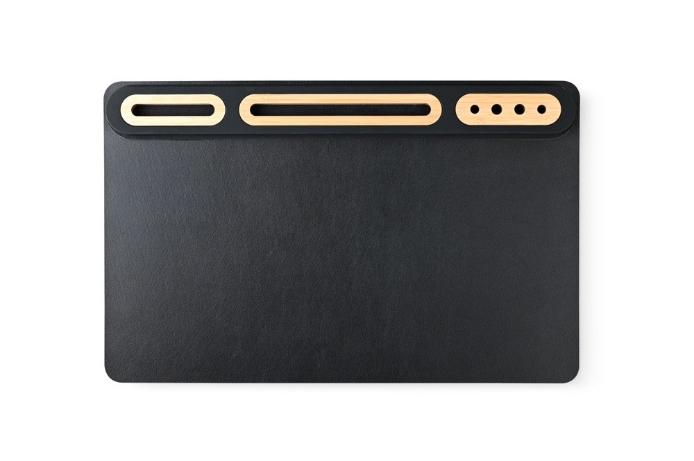SOFTIDESK ORGANIZER - Eco-Friendly Desk Mat with Bamboo Holders for Ultimate Organization - Image 4