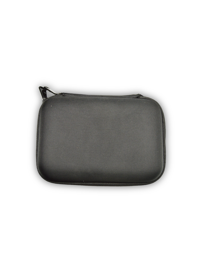 SEMI SMALL POUCH - Versatile Black Organizer with Elastic Holders and Zipper Closure - Image 2