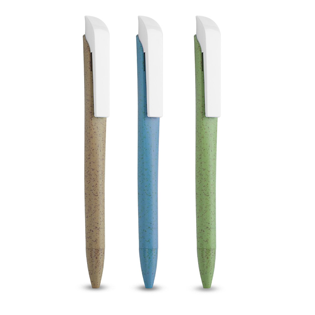 WHEATY PEN - Eco-Friendly Push Pen Made from Wheat Material with Blue Ink