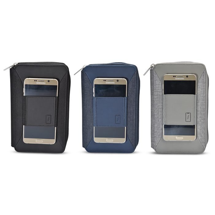 P-TRAVEL - RFID Protected Travel Wallet with Multiple Slots and Pen Holder