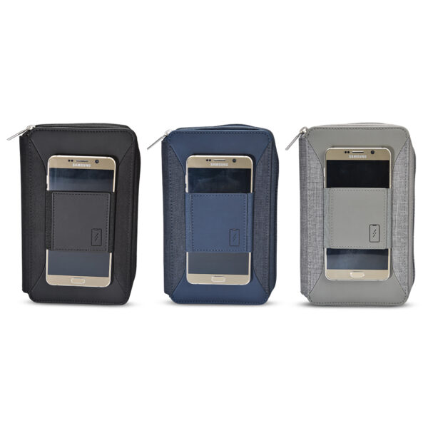P-TRAVEL - RFID Protected Travel Wallet with Multiple Slots and Pen Holder