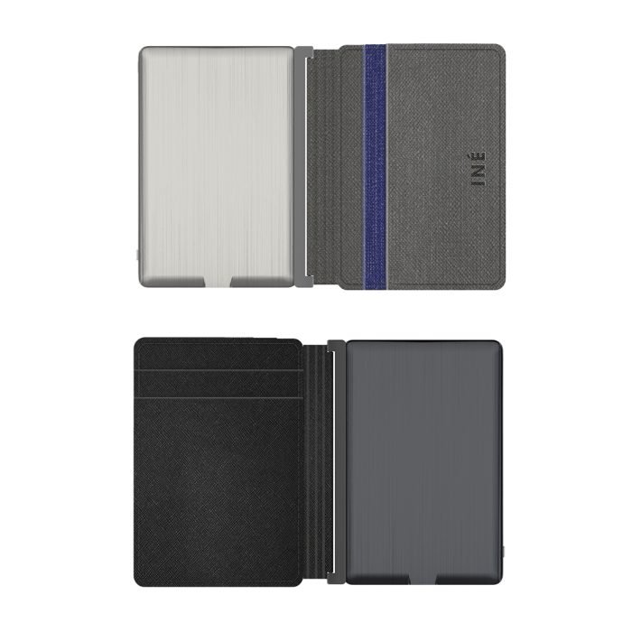 INE WALLET - Stylish Genuine Leather Wallet with Built-in 3,000mAh Battery and RFID Protection