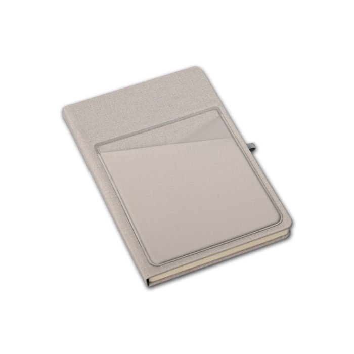 SIMPLE NOTE - A5 Linen Notebook with Lycra Pockets and Pen Holder