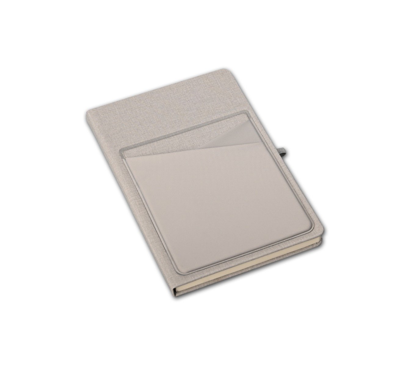 SIMPLE NOTE - A5 Linen Notebook with Lycra Pockets and Pen Holder