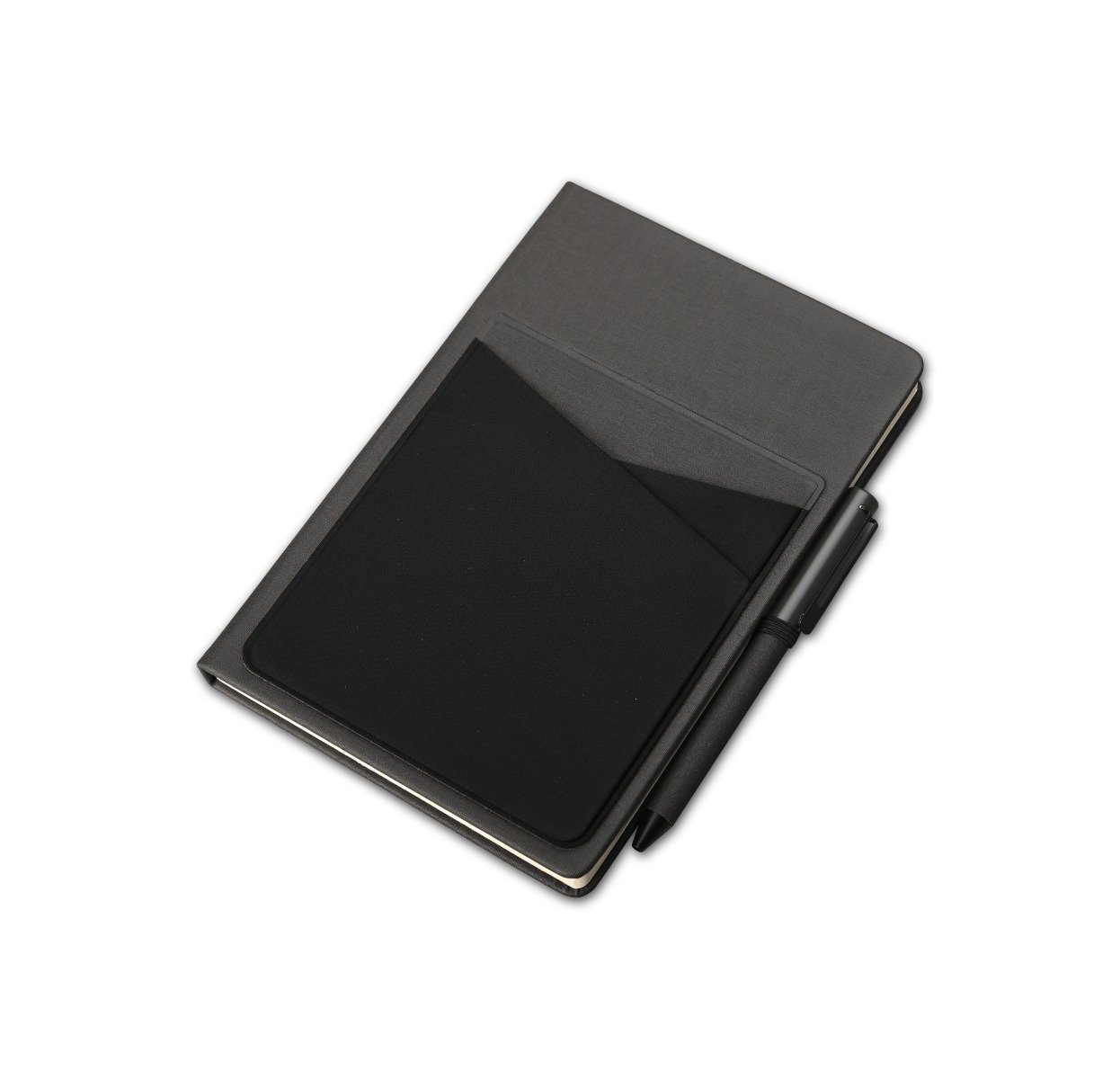 SIMPLE NOTE - A5 Linen Notebook with Lycra Pockets and Pen Holder - Image 3