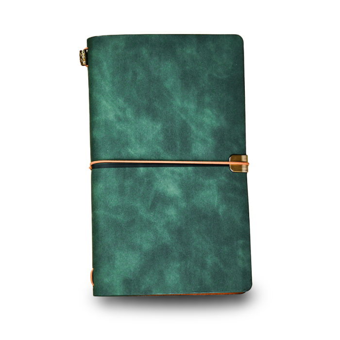 TWIN NOTE - A5 Dual Notebook Set with Soft PU Cover and Elastic Closure