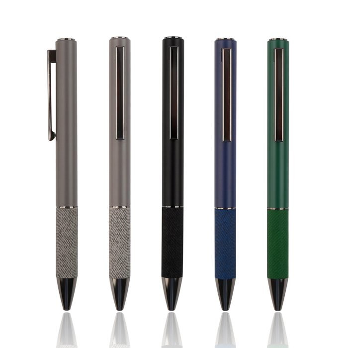 PLUSH PEN - Eco-Friendly Metal Pen with Recycled PU Body and Chrome-Plated Clip