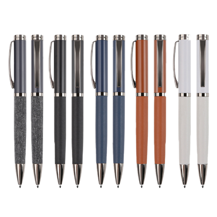DELUXE PEN - Classy Metal Pen with PU Cover for a Luxurious Writing Experience